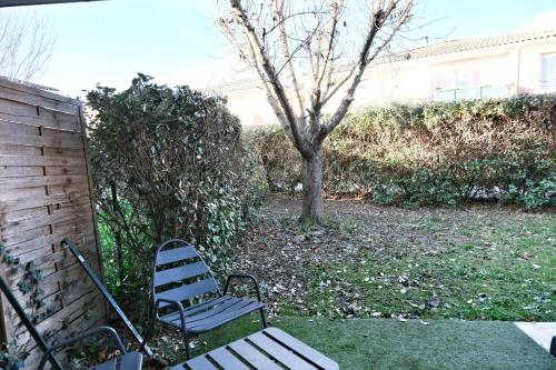 Zahrada ubytování Le Cocoon Jasmin T2 RDC cosy avec jardin clos