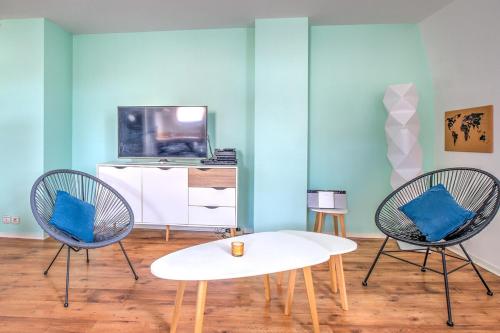 Nhà bếp/bếp nhỏ tại Le jardin suspendu