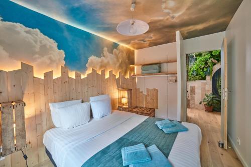 En eller flere senge i et værelse på 3p - 70m2 CAPUCINE au calme avec jardins