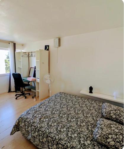 En eller flere senge i et værelse på ANGLET, Chambre privée, QUINTAOU