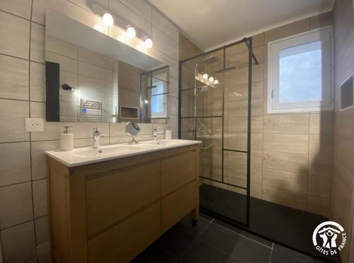 Koupelna v ubytování Aqui sem be