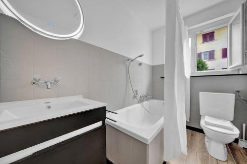 Koupelna v ubytování PEARL06 Appartement cosy près de Bienne 1D