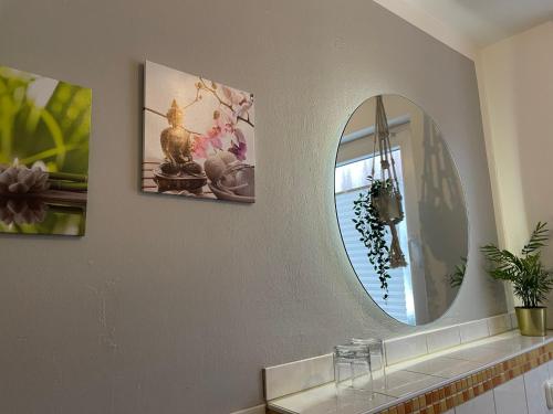 Phòng tắm tại Pension Doreen Nieswand