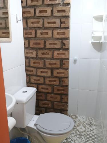 Et badeværelse på Pousadinha encantos