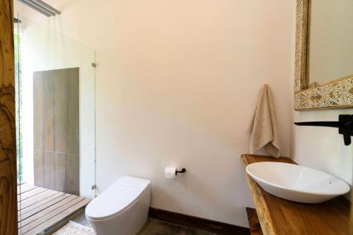 Et badeværelse på Casa Bromelia