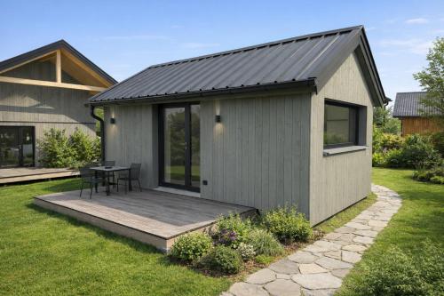 En have udenfor Die Tinys - Tiny Häuser am Attersee