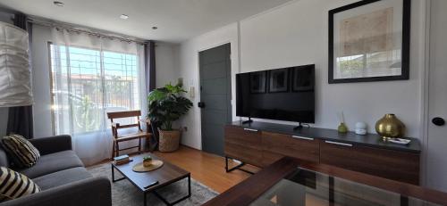 TV a/nebo společenská místnost v ubytování Casa Descanso Serena