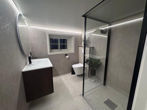 Et badeværelse på Arctic Silence Lofoten