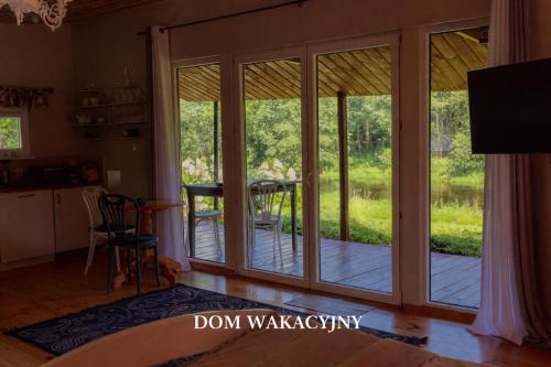 TV/trung tâm giải trí tại Domek w Dolinie Drwęcy