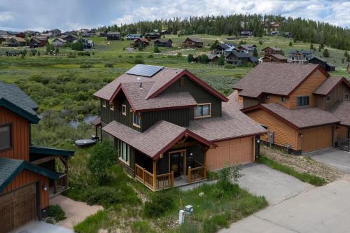 an aerial view of a home in a village at 2002 Lupine Lane in Tabernash