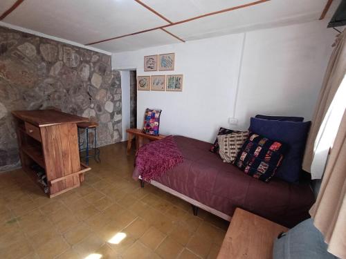 Posezení v ubytování Peaceful Hidden Cabin in Panajachel