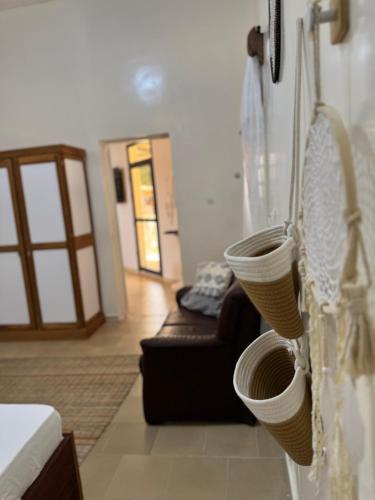 Baðherbergi á Maison Diop