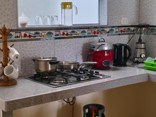 Kuchyň nebo kuchyňský kout v ubytování LA CASA DE LA ABUELA