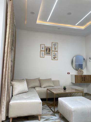 Et opholdsområde på Appartement Les Vagues Bleues