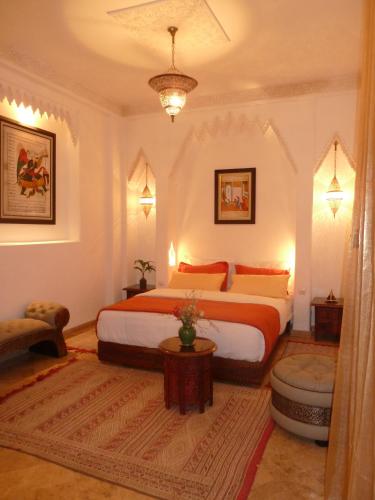 Cama o camas de una habitación en Riad Viva