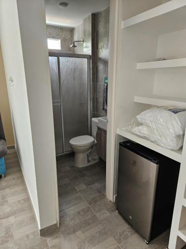 Et badeværelse på Alpha1