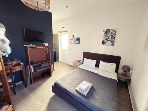 TV a/nebo společenská místnost v ubytování Pedro Navarino 6A Laganas