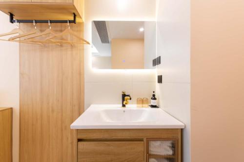 Koupelna v ubytování Huangshan Danqing Elegant Garden Smart Vacation Villa Boutique Guesthouse