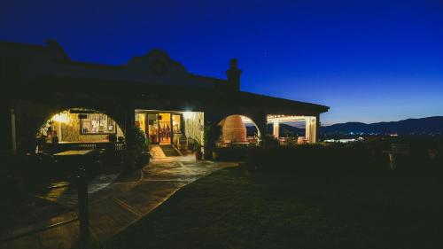 Vue générale sur la montagne ou vue sur la montagne depuis l'hôtel