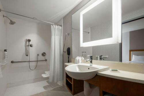 Et badeværelse på SpringHill Suites by Marriott Voorhees Mt. Laurel/Cherry Hill