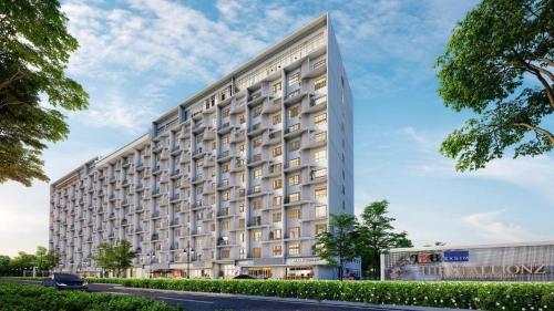 a rendering of a large white building at Stallionz by Mana Mana in Ipoh