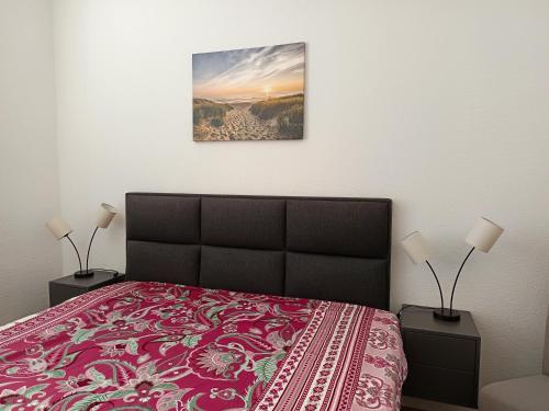 Cama ou camas em um quarto em Familie Lehmann