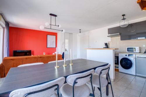 Køkken eller tekøkken på la tribu