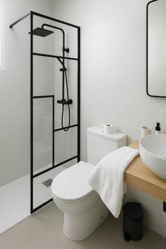 Phòng tắm tại Alojamiento Baeza California 2A