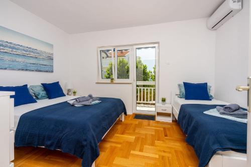 Großes Apartment nur 300 Meter zum Strand mit Meerblick und Waschmaschine