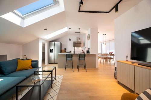 Moderne Penthousewohnung nur 180 Meter zum Strand mit herrlicher Dachterrasse