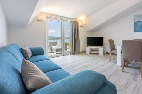 Helles Apartment mit atemberaubenden Meerblick bis zur Insel Krk