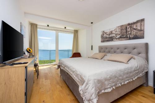 Luxusvilla mit Panoramablick auf die Kvarner Bucht, Privatpool, BBQ-Bereich, Waschmaschine
