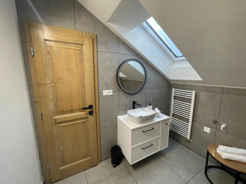 Phòng tắm tại Penzion Bistár