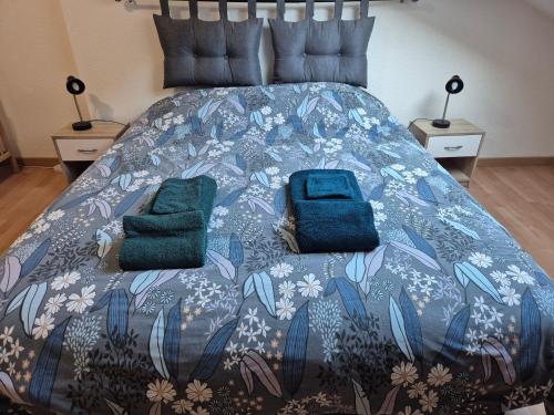 En eller flere senge i et værelse på Appartement T3 60m2 calme