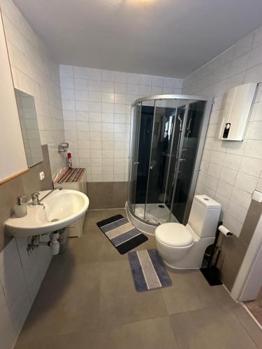 Et badeværelse på Wohnung in Sankt Englmar Nr 415