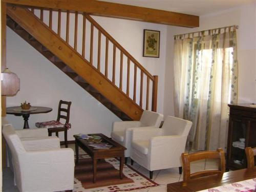 Posezení v ubytování B&B Au Petit Bonheur