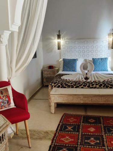 Et opholdsområde på Riad Nirvana