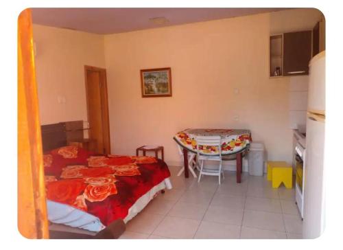Katil atau katil-katil dalam bilik di Casa acogedora