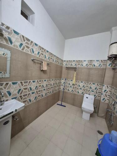 a bathroom with a toilet and a sink at Kripanidhi Homestay in Jodhpur