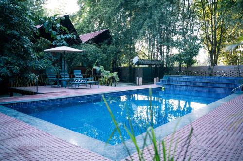 Swimmingpoolen hos eller tæt på Pench Wilderness Camp Resort