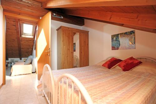 a bedroom with a large bed in a room at Urban Oasis in Cormano