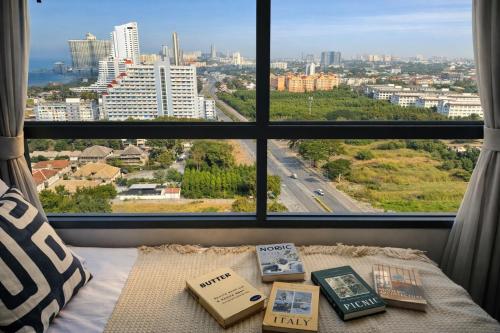 Udsigt til Jomtien Beach eller udsigt til byen taget fra lejligheden