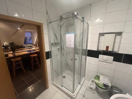 Koupelna v ubytování Ferienwohnung Mittweida-City "Schacherhaus" - direkt im Stadtzentrum der Hochschulstadt Mittweida