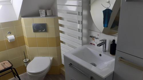 Et badeværelse på Les prés de la Reine