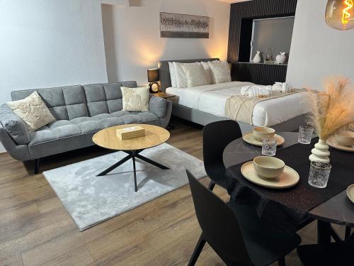 Posezení v ubytování Ruheoase Widen Garten & Pool Zug 30m