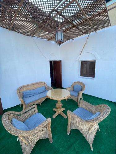 Et opholdsområde på Yellow House on the Nile