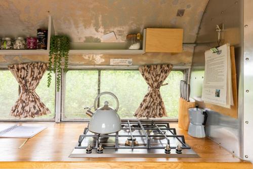 Kuchyň nebo kuchyňský kout v ubytování Marilyn - Vintage Airstream