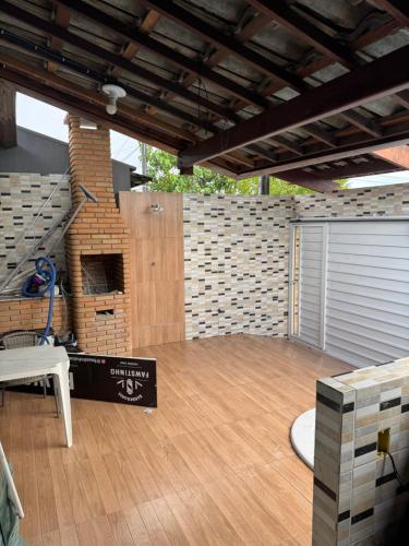 Nhà bếp/bếp nhỏ tại Casa cidade universitária