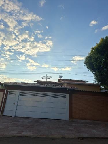 Bygningen som feriehuset ligger i