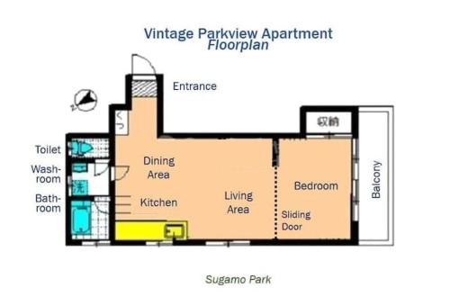 The Bonsai Otsuka 202, Fresh Parkside Private Apartment in Central Tokyo